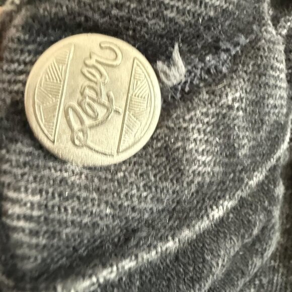 Vintage Roper Jeans Tall High Rise Black Tapered Leg Made USA 90s Western - Picture 3 of 11